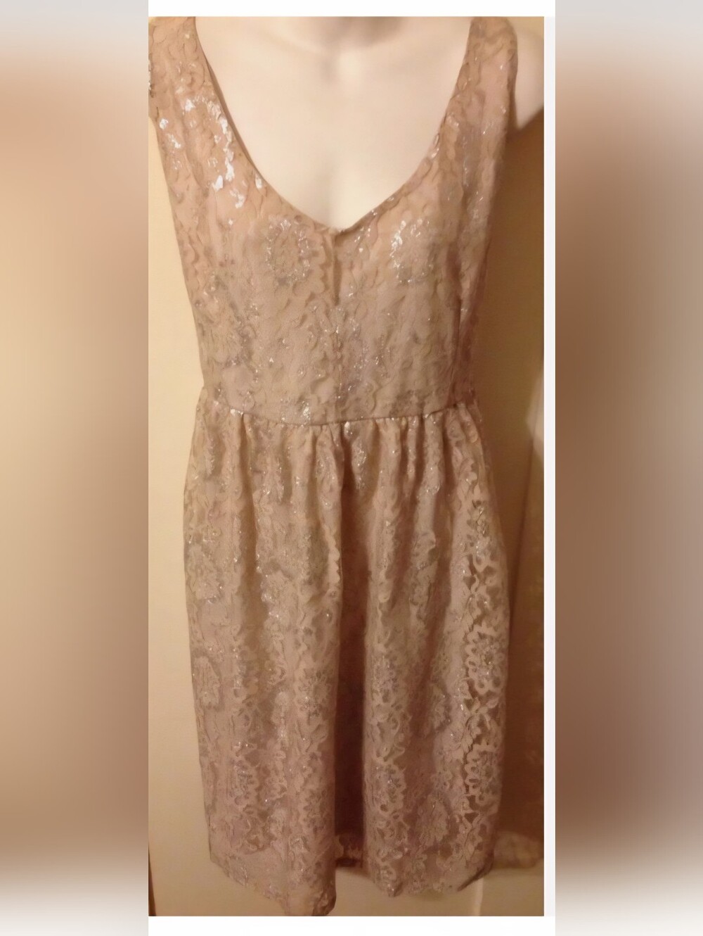 Torrid Retro Vintage Cream  Babydoll Dress. Size 16